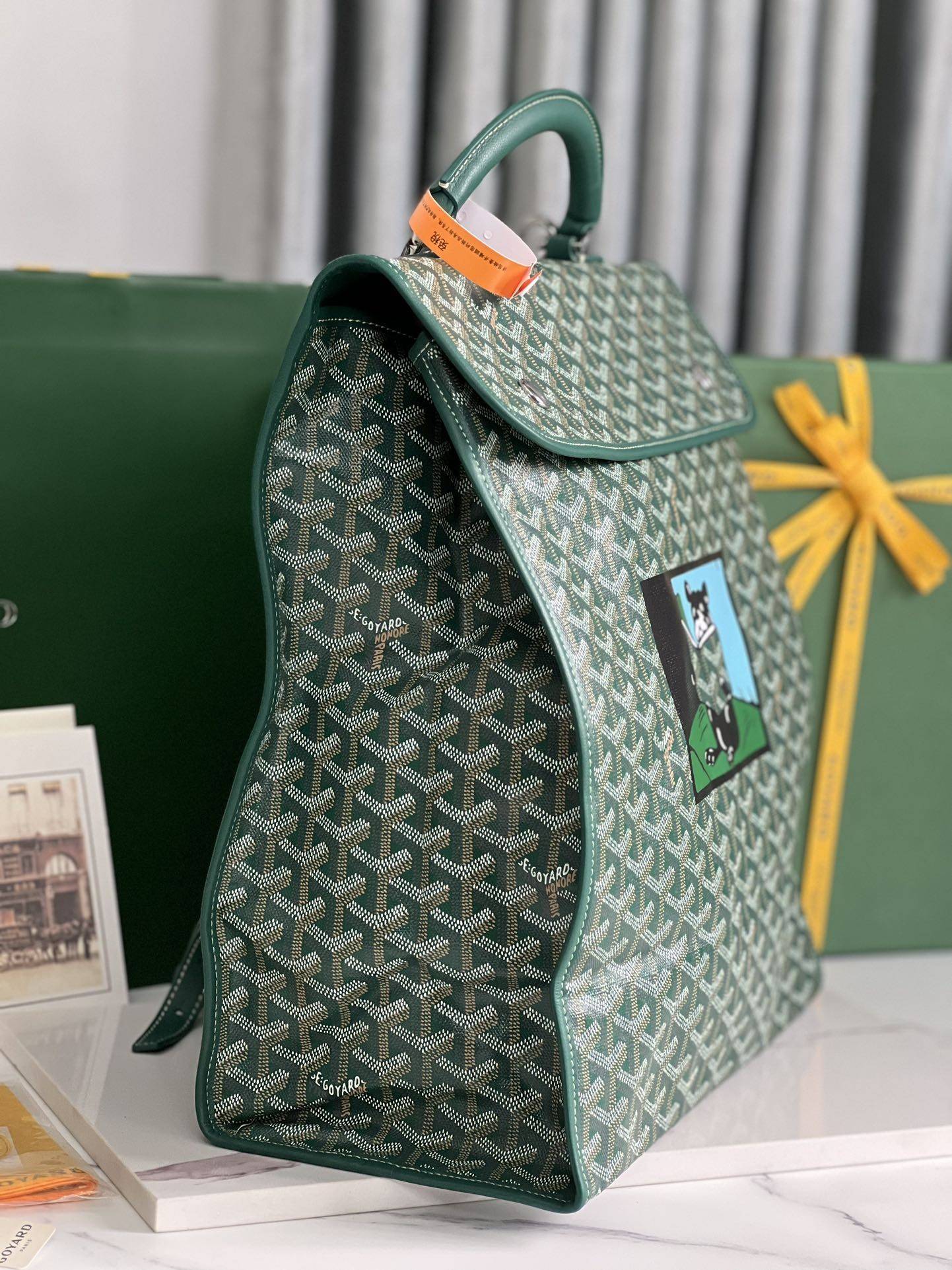 Goyard Limited Edition Bucket Saint Leger Folding Backpack  Size: 33 * 35 * 16cm