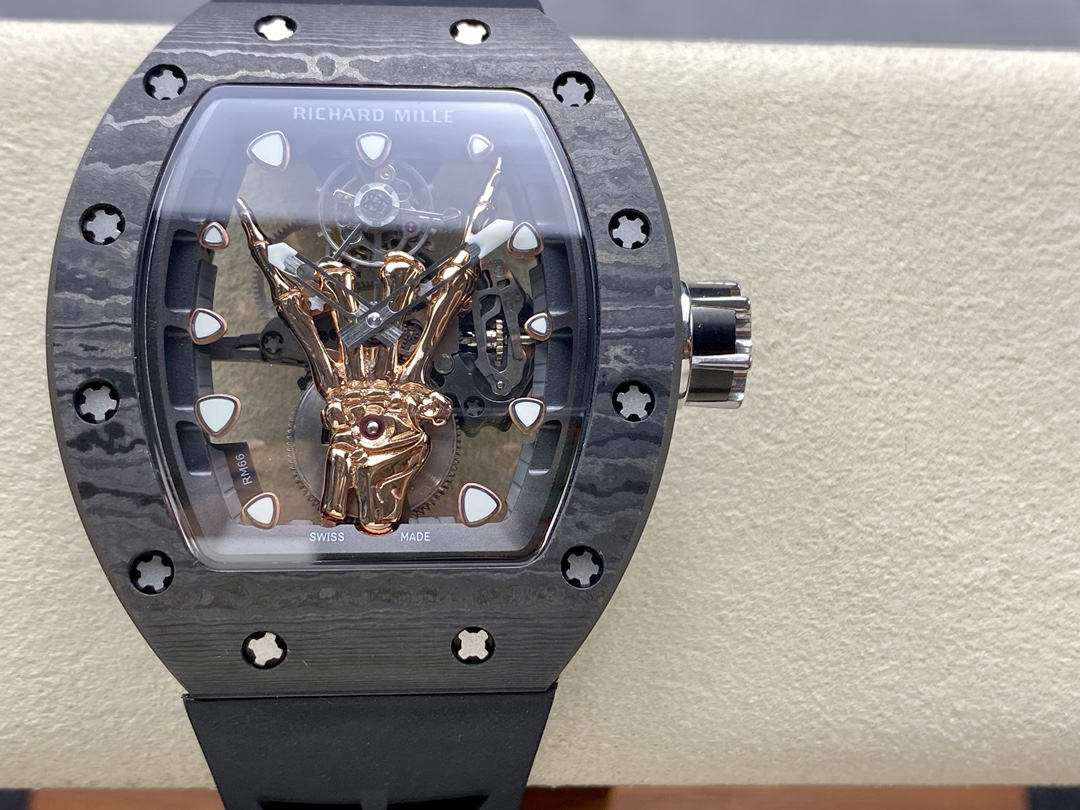 Richard Miller RM66 Gold Finger Devil''s Hand Tourbillon