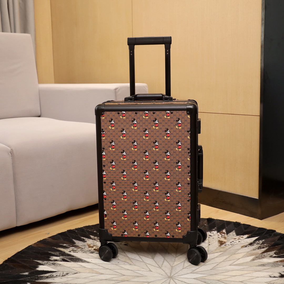 GUCCI Luggage/Trolley Case Classic Flower Aluminum Frame Size: 20 inches