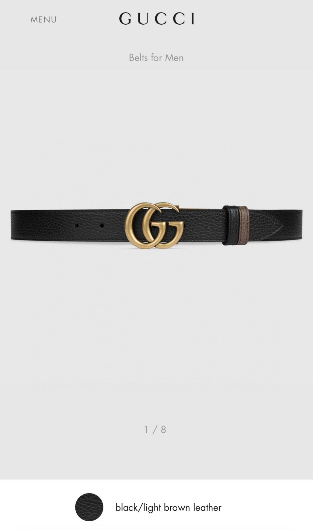 Gucci men''s belts