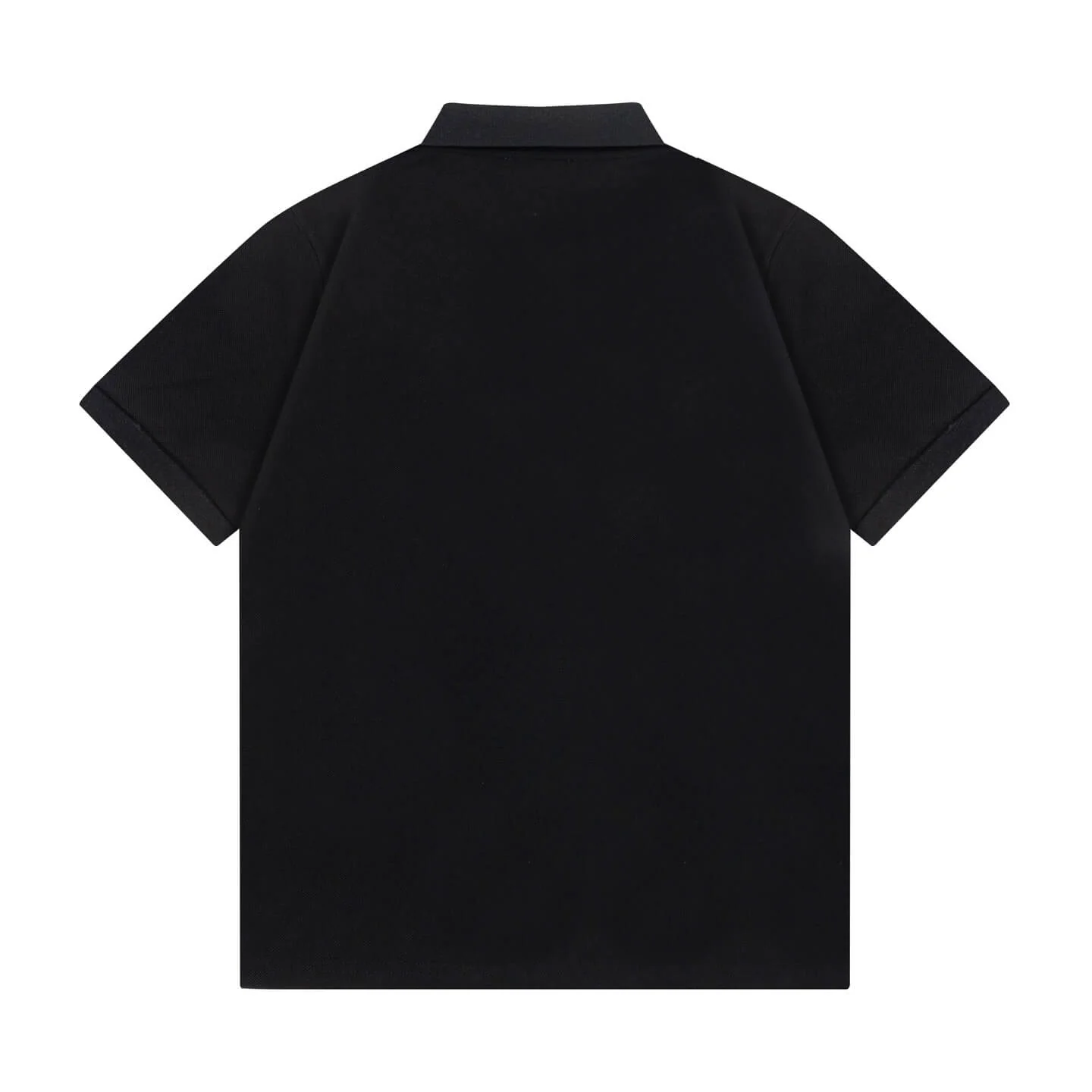 Letter Print with Contrast Collar Polo Shirt